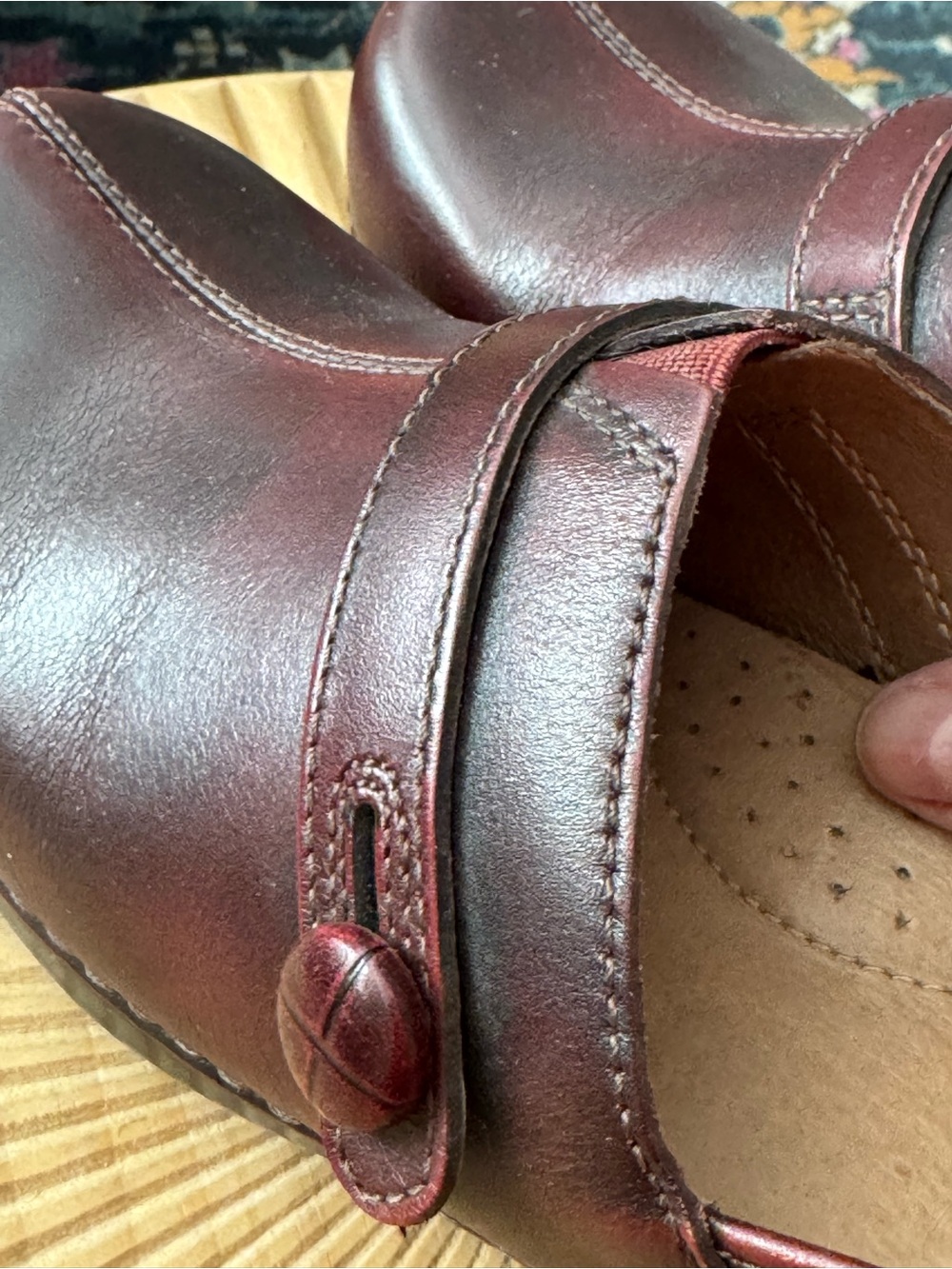 Dansko Solstice Clogs cordovan/burgundy leather size 39/8.5 Hardly Worn - Picture 11 of 11